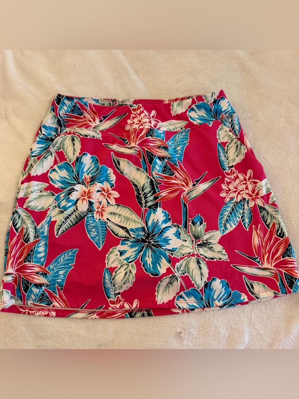 Tommy Bahama Golf Tropical Floral Skort XS Pink Blue Hibiscus